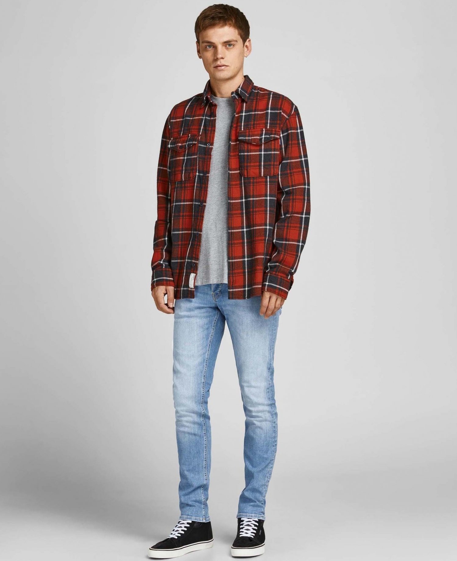 Glenn Jeans Jack & Jones Modrá Jack & Jones